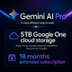 GOOGLE GEMINI PRO 18 MESES 1 USUARIO 1 TB DE ALAMACENAMIENTO