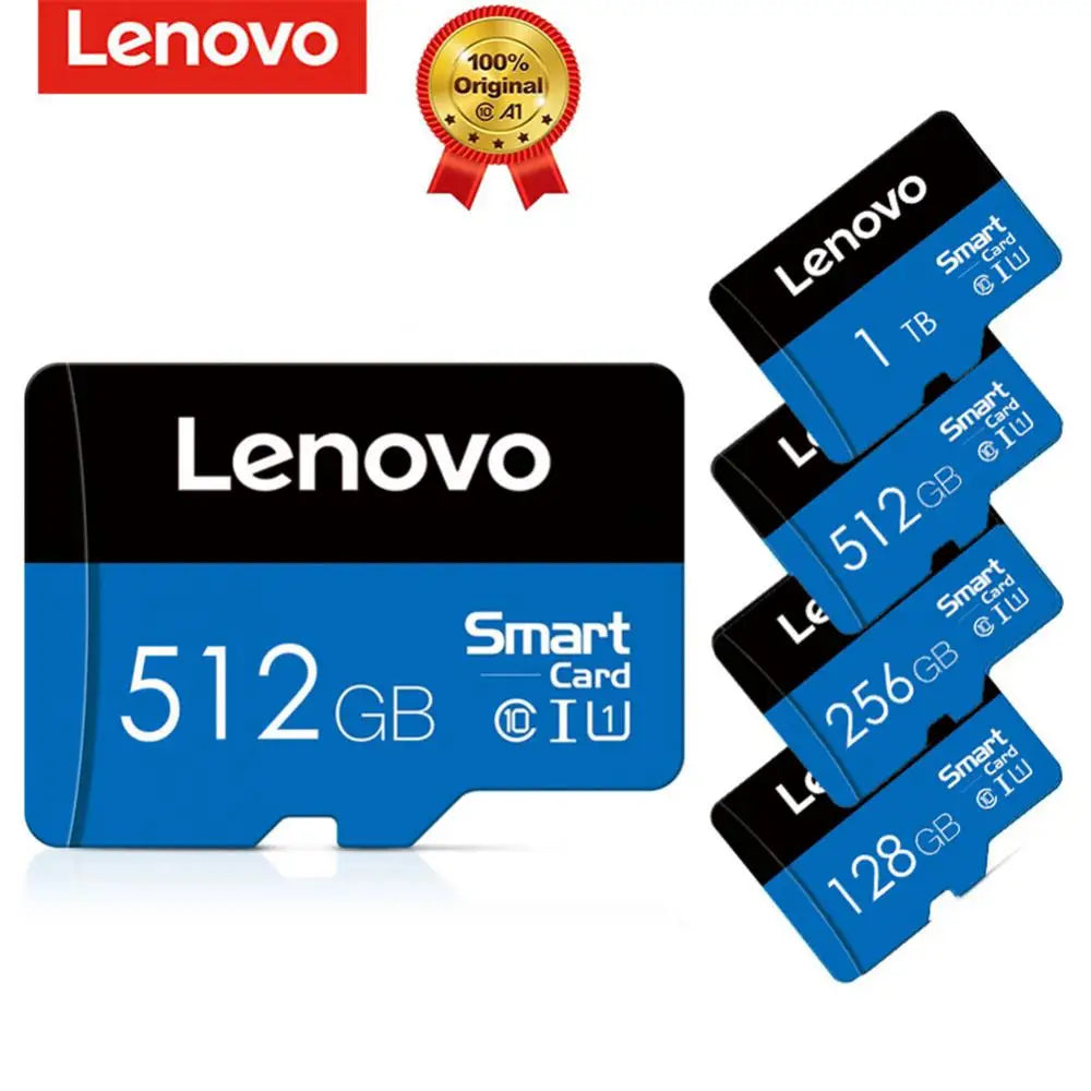 Tarjeta de memoria Lenovo de alta velocidad, 1TB, 512GB, tarjeta Micro SD, 256GB, Clase 10, tarjeta Flash TF para teléfono, tableta, UAV, nueva