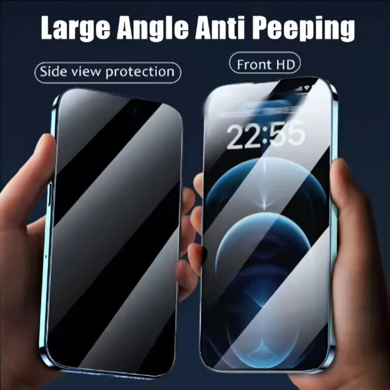 1-5 Piezas de Cristal Templado Antiespía para iPhone 17 Pro Max 15 13 14 11 16, Protector de Pantalla de Privacidad de Cobertura Total para X XS Max XR 8 7