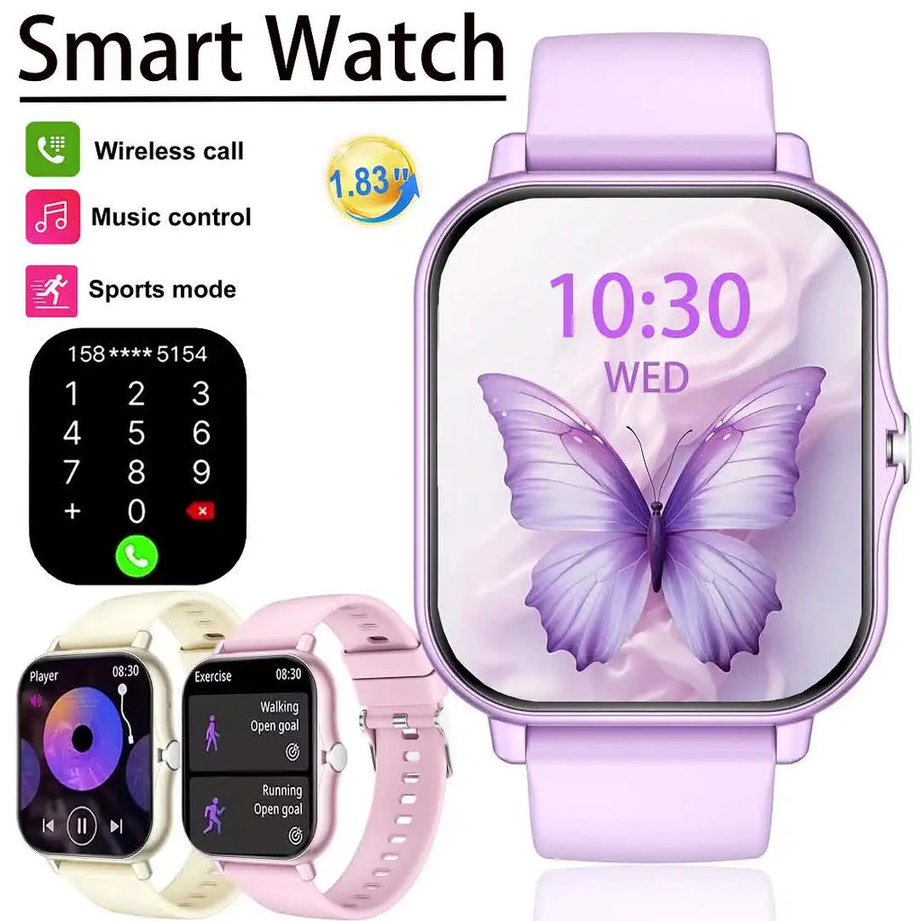 Reloj Inteligente Deportivo con Pantalla Táctil Completa de 1.83 Pulgadas, Diseño Moderno Actualizado, para Hombres y Mujeres, con Llamadas Inalámbricas