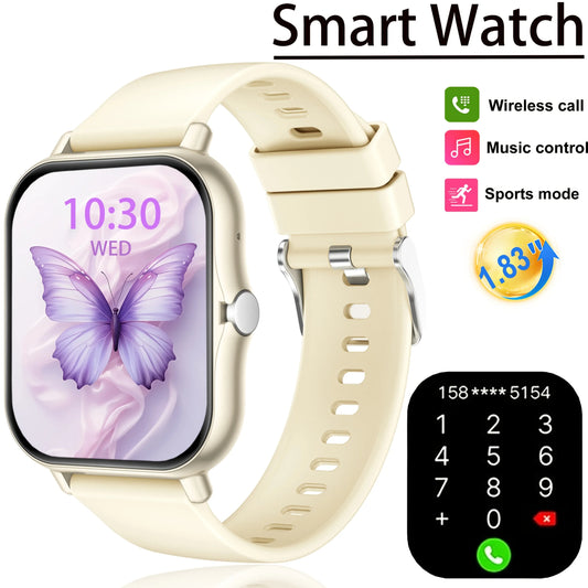 Reloj Inteligente Deportivo con Pantalla Táctil Completa de 1.83 Pulgadas, Diseño Moderno Actualizado, para Hombres y Mujeres, con Llamadas Inalámbricas