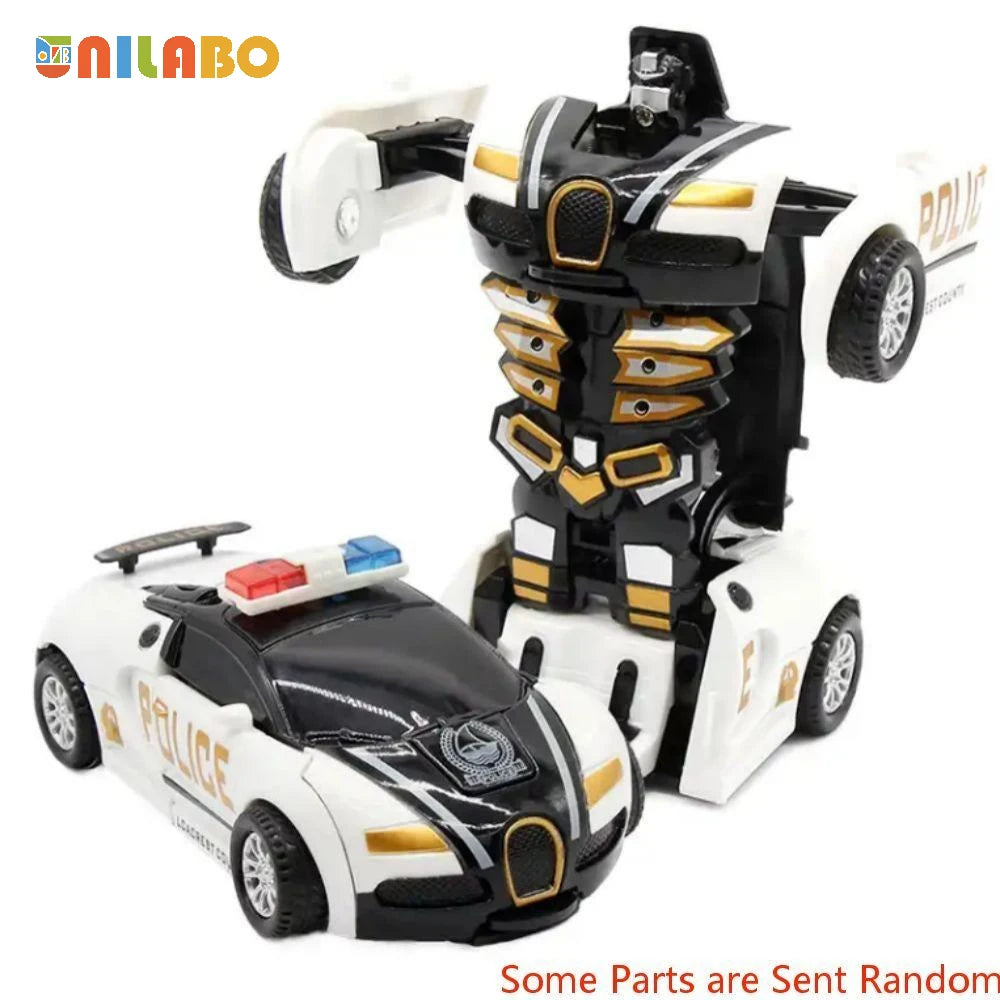 Juguetes de coche deportivo robot transformable, sin baterías, regalo educativo para niños, vehículo modelo colorido para aprender a jugar