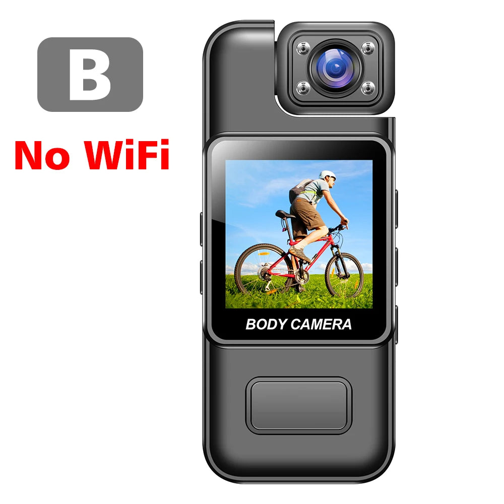 Minicámara Digital portátil 4K, 2K, 1080P, HD, WiFi, grabadora de vídeo corporal, visión nocturna infrarroja, videocámara de policía/bicicleta deportiva DV