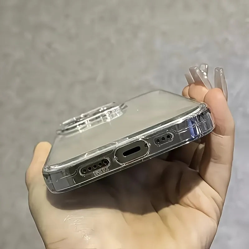 3 Fundas Ultrafinas Transparentes para iPhone 11 12 13 14 15 16 17 Air Pro Max Plus 7 8 X Xr Xs 16E 17E, Carcasa Trasera de Silicona Suave