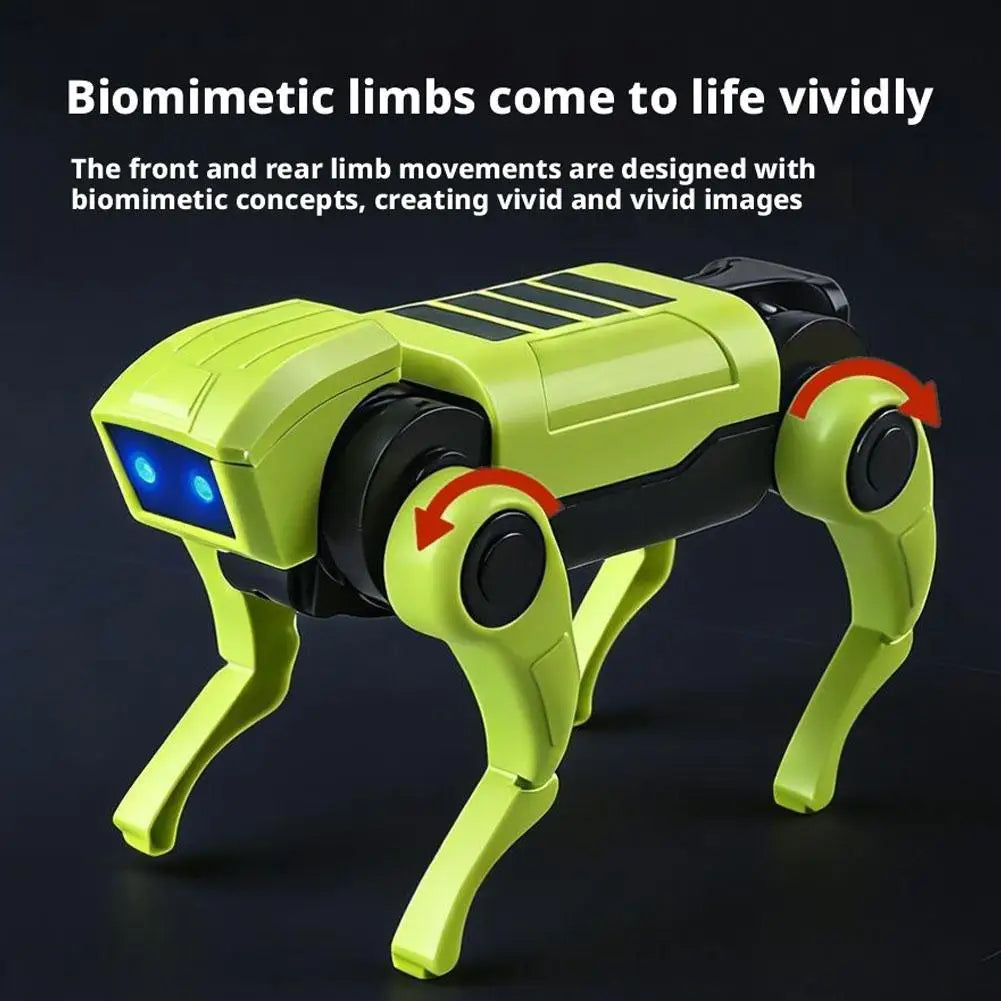 Juguete mecánico para perros, montaje DIY para niños, Robot biónico eléctrico, enseñanza de ciencia, juguete pequeño para niños, regalo