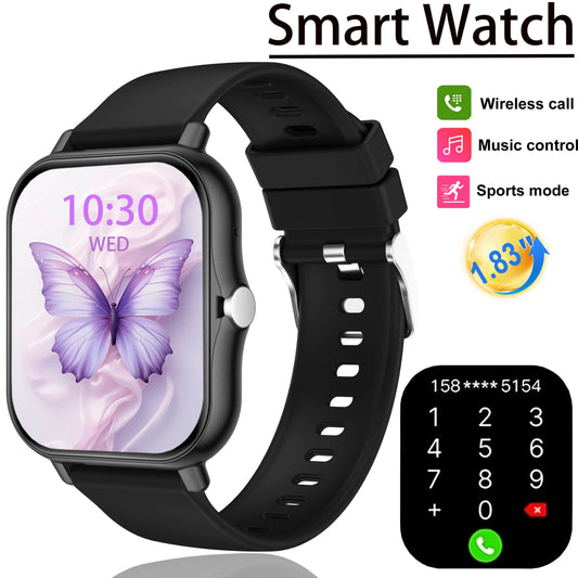 Reloj Inteligente Deportivo con Pantalla Táctil Completa de 1.83 Pulgadas, Diseño Moderno Actualizado, para Hombres y Mujeres, con Llamadas Inalámbricas
