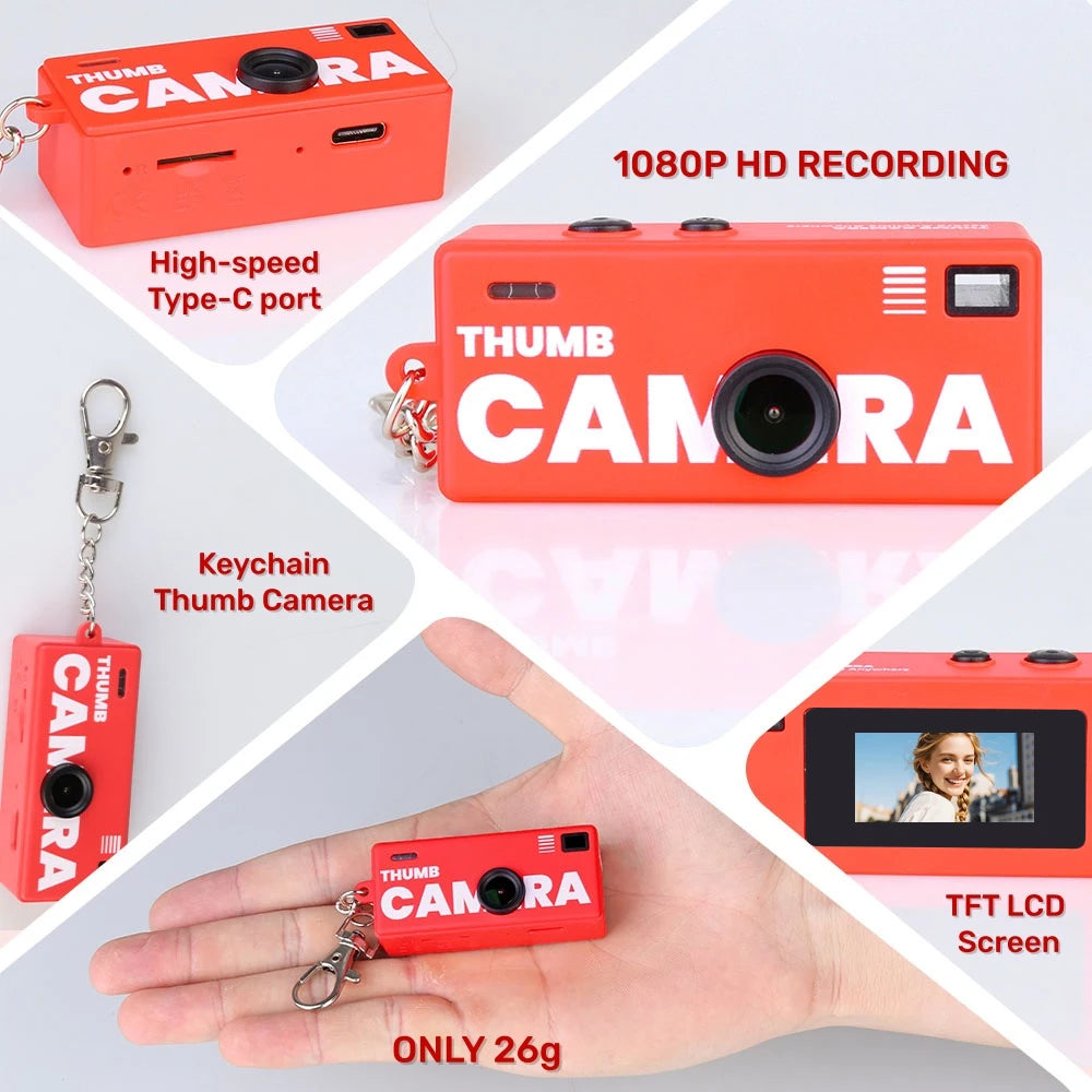 Cámara Digital Magecam, llavero de 0,96 pulgadas, cámara, soporte Retro, tarjeta de memoria, 1080P, videocámara muy pequeña, grabadora de vídeo con Flash