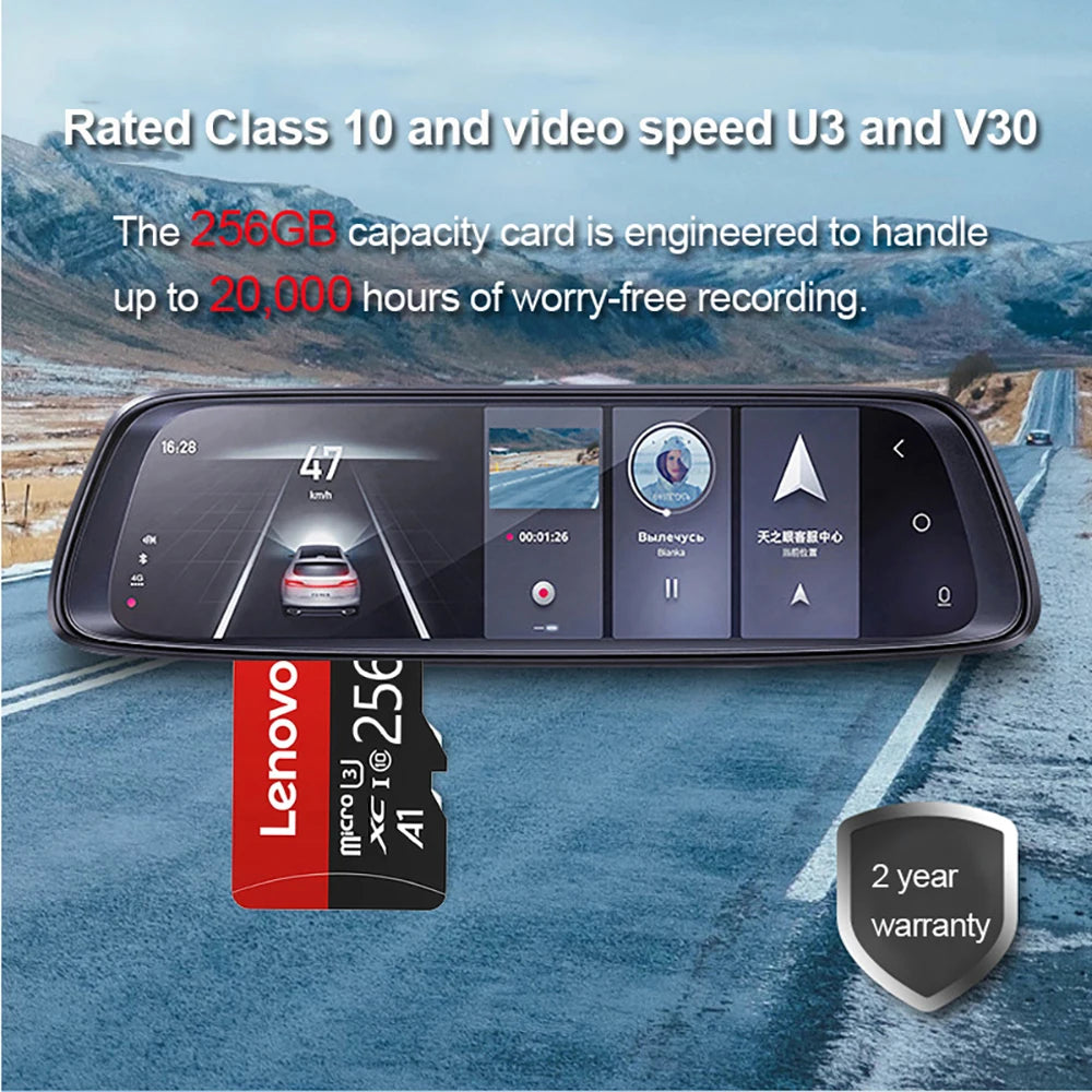 Tarjeta de memoria Lenovo de alta velocidad, 1TB, 512GB, tarjeta Micro SD, 256GB, Clase 10, tarjeta Flash TF para teléfono, tableta, UAV, nueva