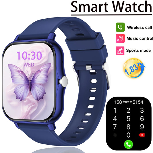 Reloj Inteligente Deportivo con Pantalla Táctil Completa de 1.83 Pulgadas, Diseño Moderno Actualizado, para Hombres y Mujeres, con Llamadas Inalámbricas