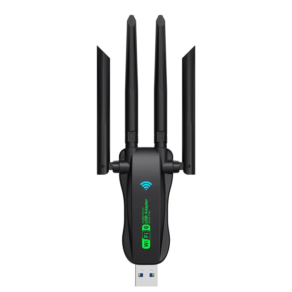 Adaptador USB WiFi AX900 WiFi6 Bluetooth 5,4 banda Dual 2,4G + 5,8 Ghz 4 antenas Dongle USB receptor de tarjeta inalámbrica para PC/portátil