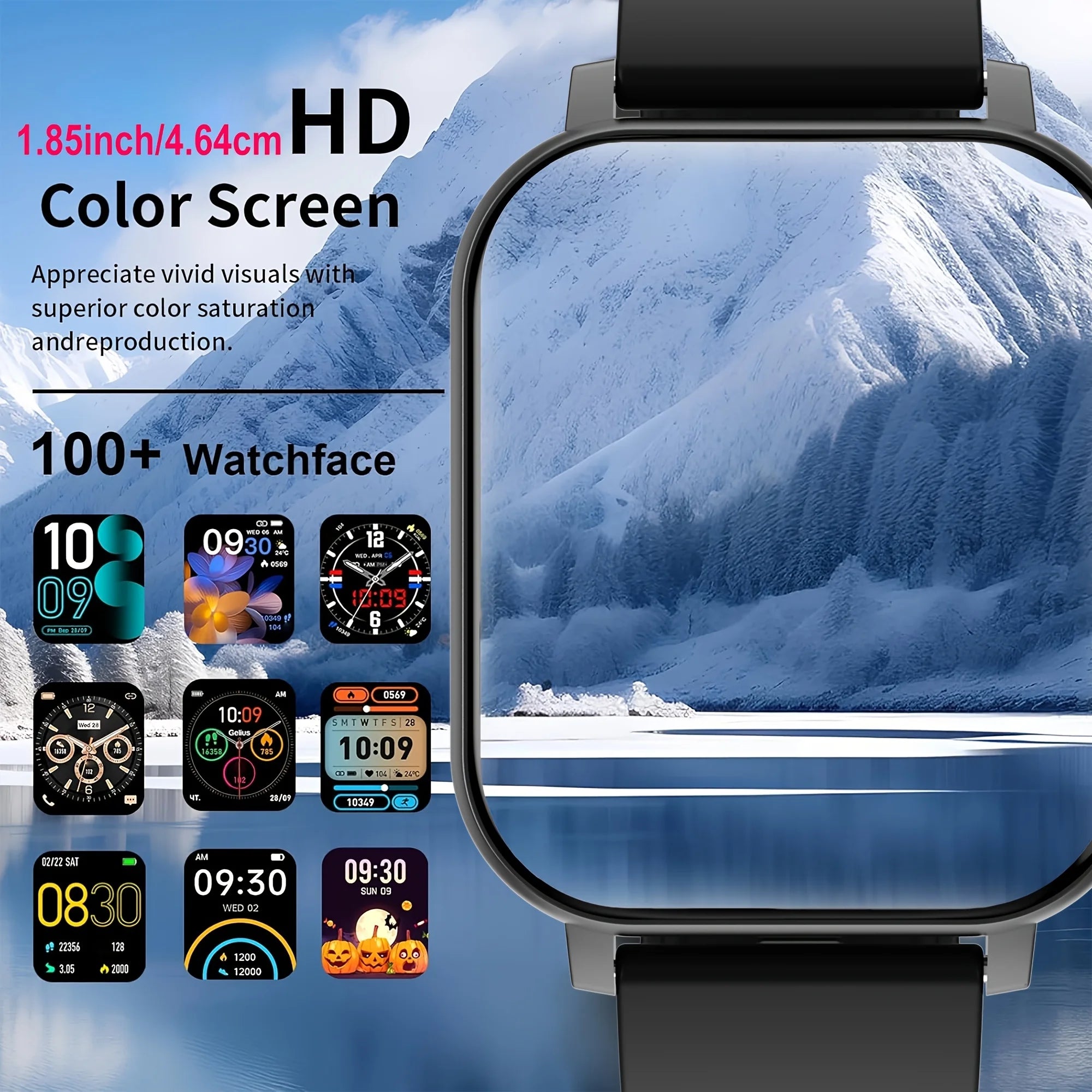 Reloj Inteligente Deportivo con Pantalla Táctil Completa de 1.83 Pulgadas, Diseño Moderno Actualizado, para Hombres y Mujeres, con Llamadas Inalámbricas