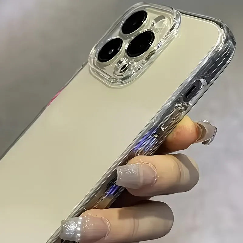 3 Fundas Ultrafinas Transparentes para iPhone 11 12 13 14 15 16 17 Air Pro Max Plus 7 8 X Xr Xs 16E 17E, Carcasa Trasera de Silicona Suave