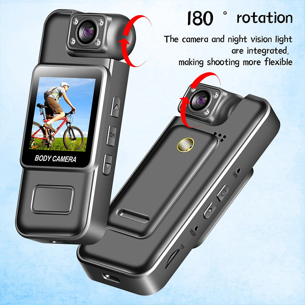 Minicámara Digital portátil 4K, 2K, 1080P, HD, WiFi, grabadora de vídeo corporal, visión nocturna infrarroja, videocámara de policía/bicicleta deportiva DV