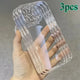 3 Fundas Ultrafinas Transparentes para iPhone 11 12 13 14 15 16 17 Air Pro Max Plus 7 8 X Xr Xs 16E 17E, Carcasa Trasera de Silicona Suave