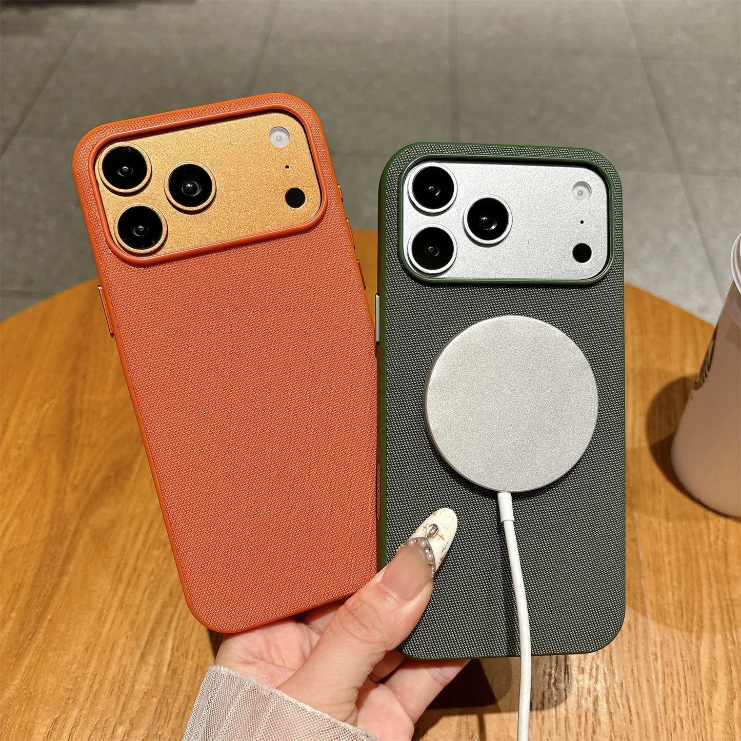 Funda Magnética Original TechWoven para iPhone 17 Air 16 15 14 Plus 13 12 11 Pro Max, Carcasa Trasera Antigolpes con Tecnología MagSafe
