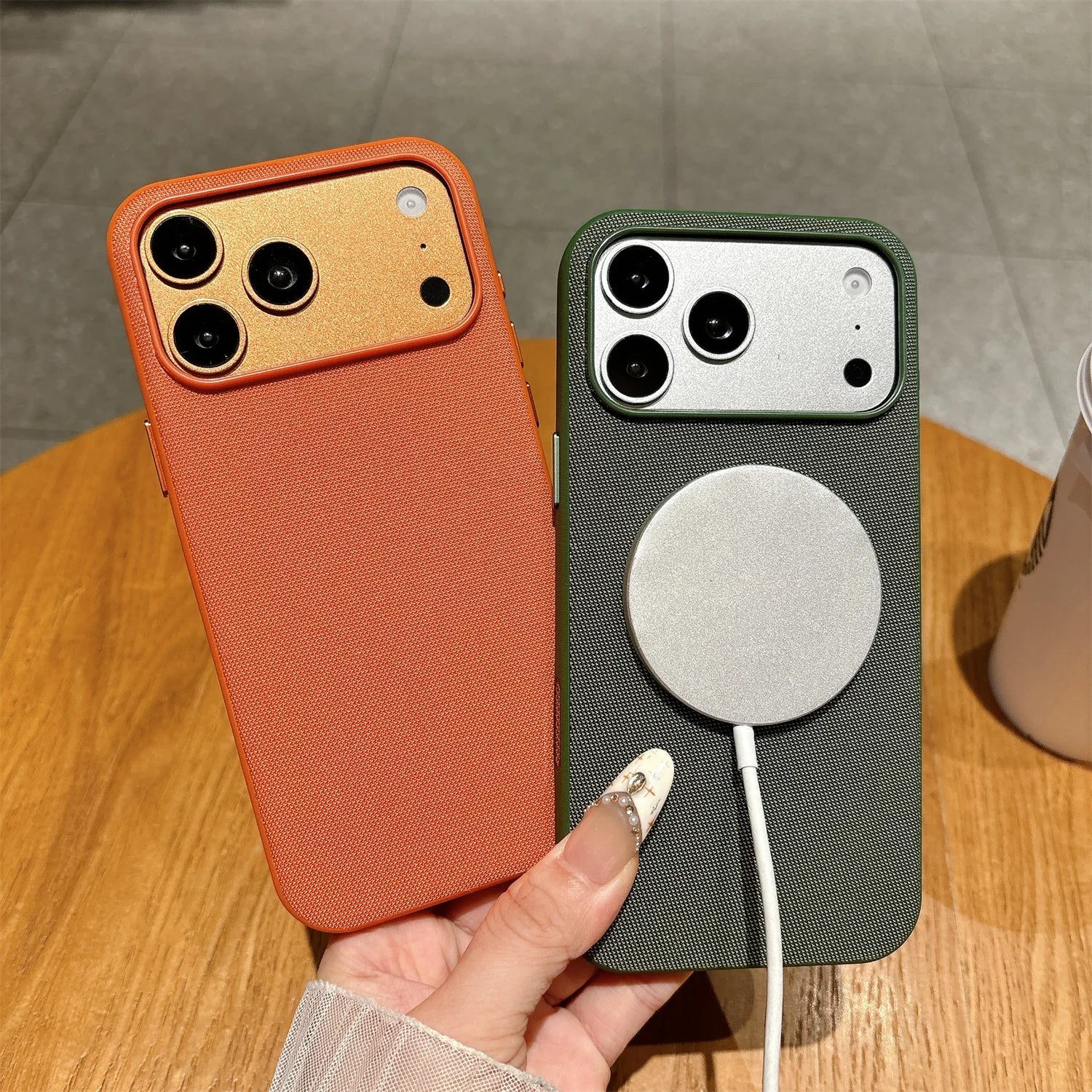 Funda Magnética Original TechWoven para iPhone 17 Air 16 15 14 Plus 13 12 11 Pro Max, Carcasa Trasera Antigolpes con Tecnología MagSafe