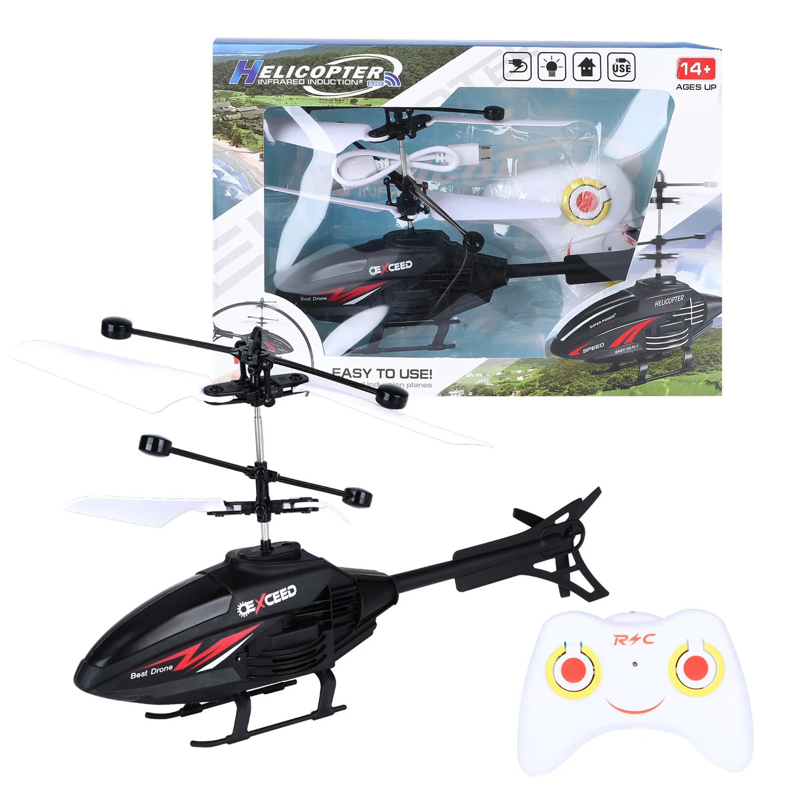 Avión eléctrico de juguete para niños, Motor de alta velocidad, Avión de Control remoto, juguete para regalo para niños, juguete de avión eléctrico RC