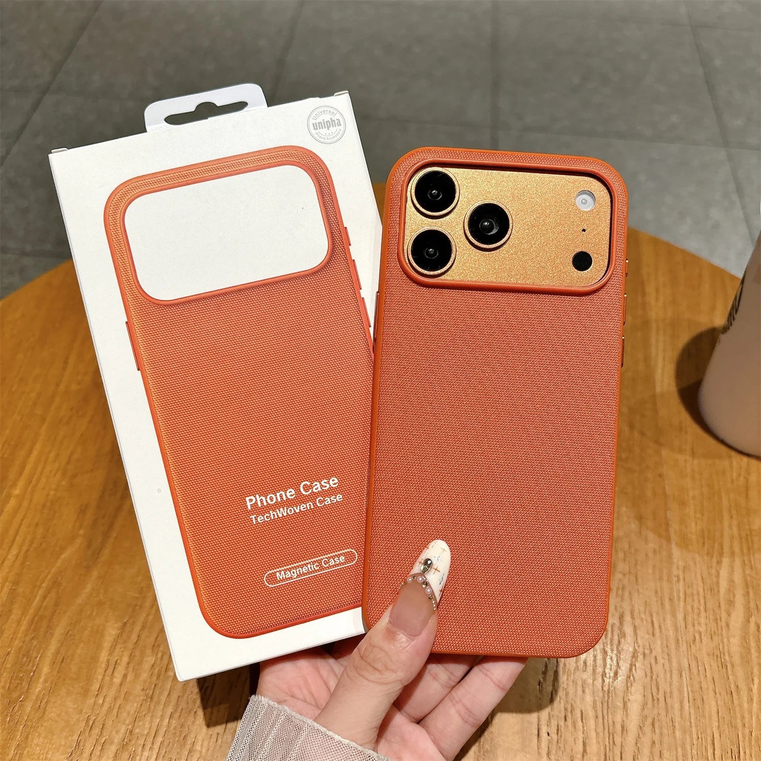 Funda Magnética Original TechWoven para iPhone 17 Air 16 15 14 Plus 13 12 11 Pro Max, Carcasa Trasera Antigolpes con Tecnología MagSafe