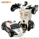 Juguetes de coche deportivo robot transformable, sin baterías, regalo educativo para niños, vehículo modelo colorido para aprender a jugar