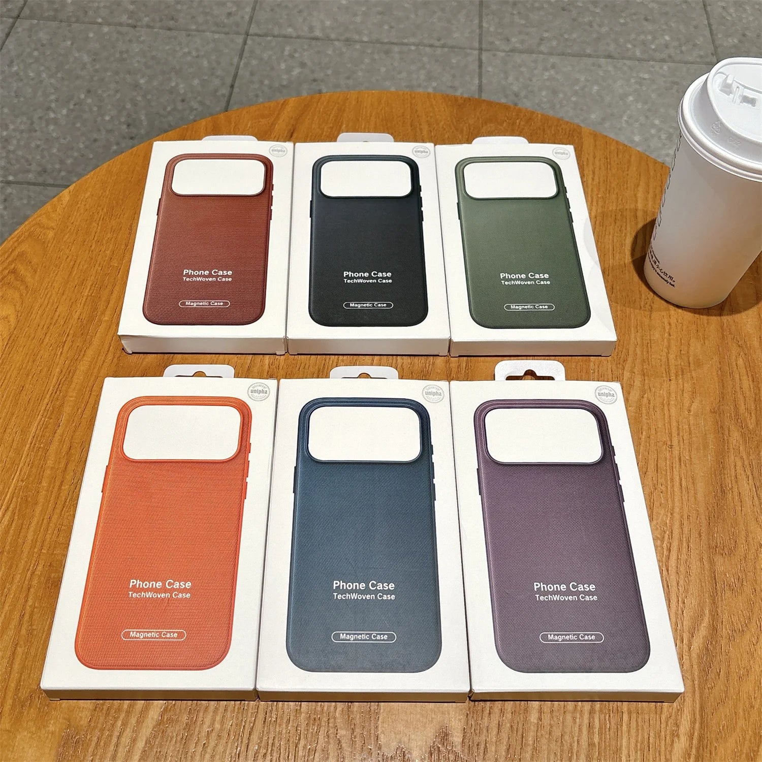 Funda Magnética Original TechWoven para iPhone 17 Air 16 15 14 Plus 13 12 11 Pro Max, Carcasa Trasera Antigolpes con Tecnología MagSafe