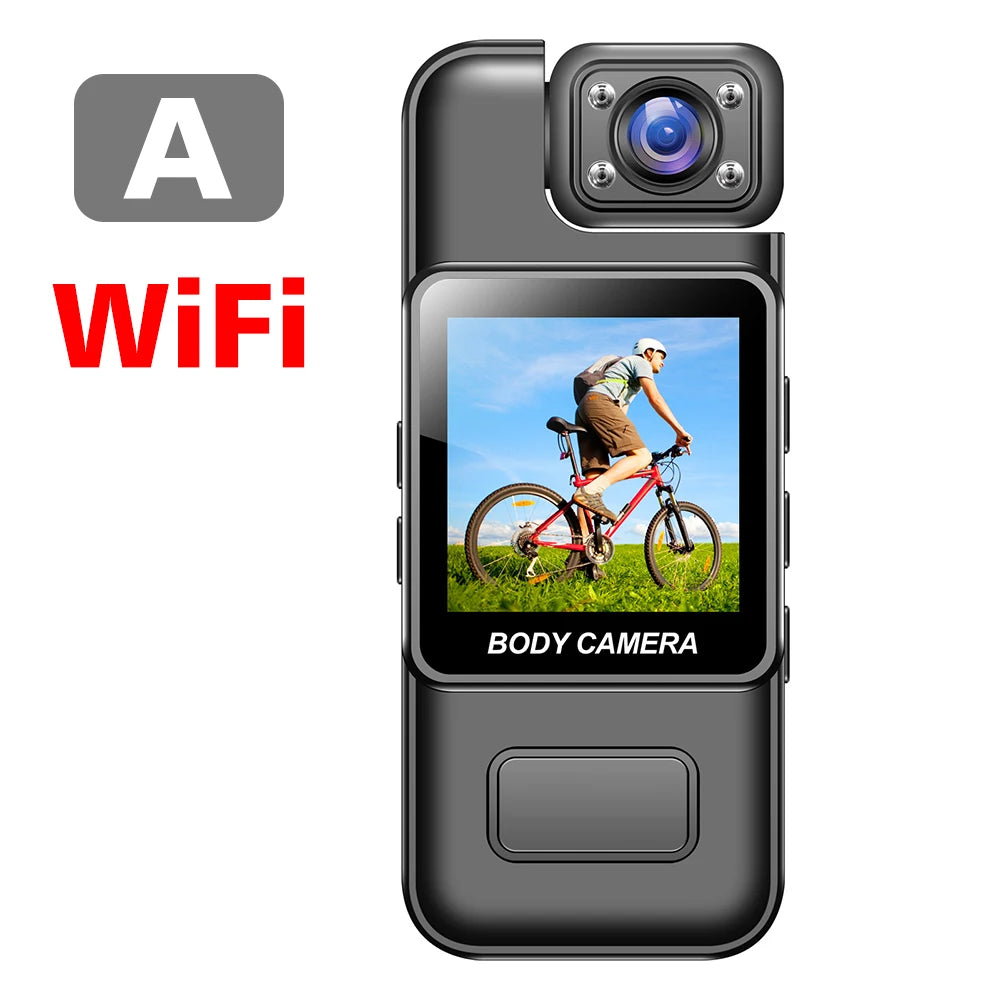 Minicámara Digital portátil 4K, 2K, 1080P, HD, WiFi, grabadora de vídeo corporal, visión nocturna infrarroja, videocámara de policía/bicicleta deportiva DV