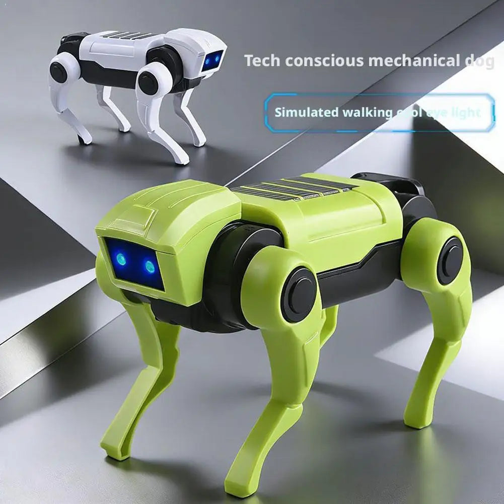 Juguete mecánico para perros, montaje DIY para niños, Robot biónico eléctrico, enseñanza de ciencia, juguete pequeño para niños, regalo