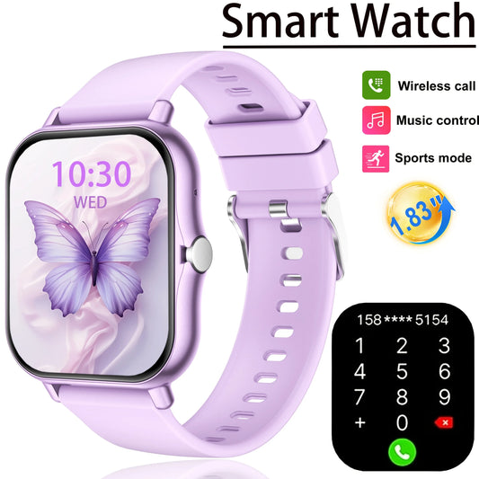 Reloj Inteligente Deportivo con Pantalla Táctil Completa de 1.83 Pulgadas, Diseño Moderno Actualizado, para Hombres y Mujeres, con Llamadas Inalámbricas