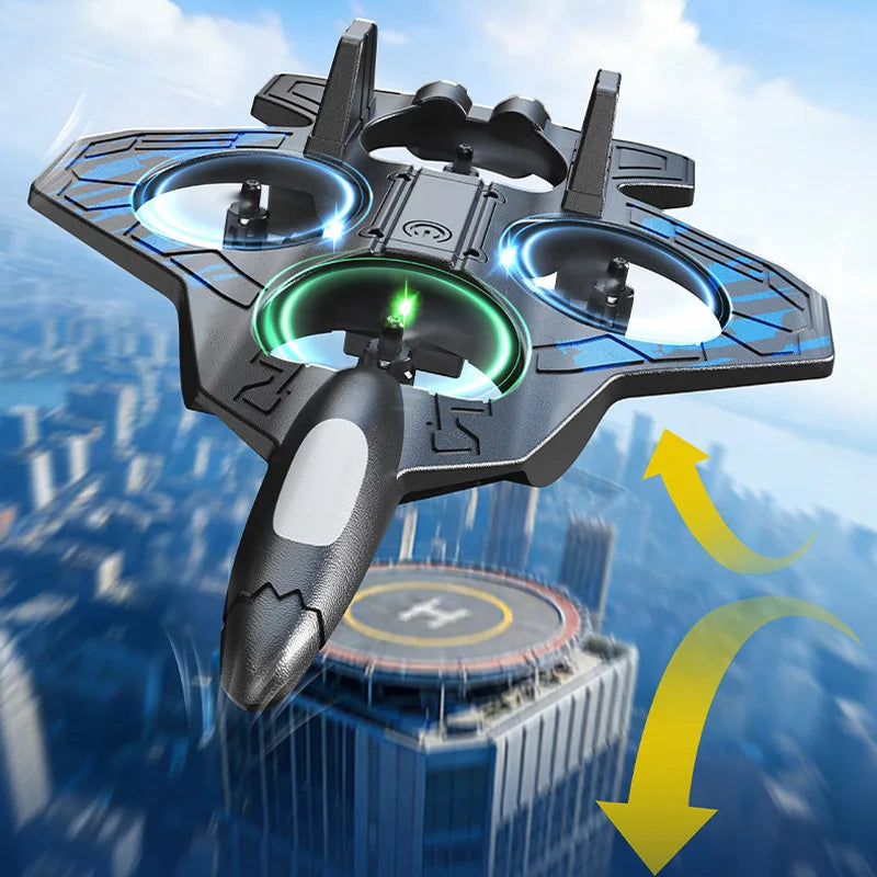 Helicóptero de Control Remoto para Niños, Avión de Juguete RC, Jet de Acrobacias 2.4G, Avión de Espuma con Luces