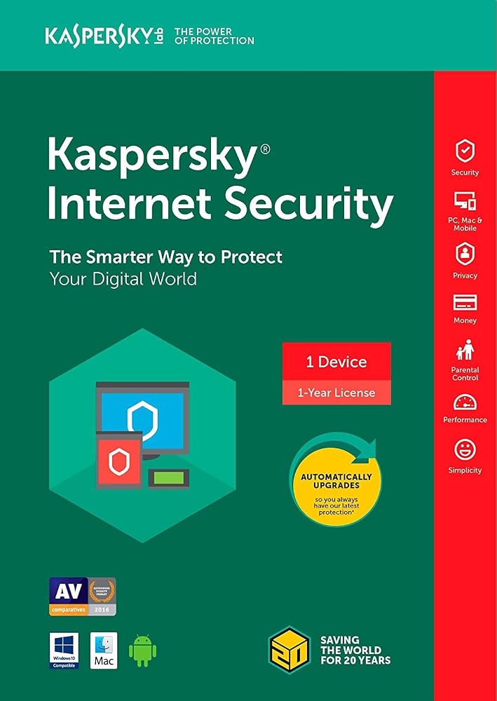 KASPERSKY INTERNET SECURITY 1 AÑO 1 PC 2026